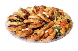 מגש פו'קצינות  וירקות קלויים 20  יחידות